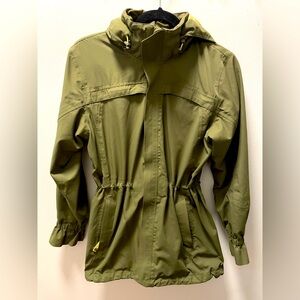 REI Olive Green Rain Cinch Jacket - Waterproof
